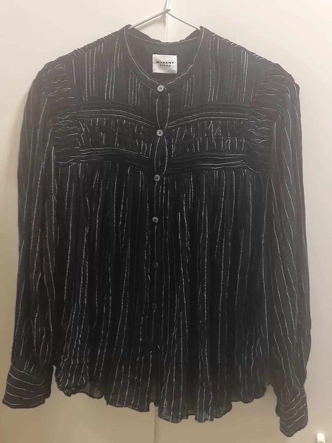 Isabel Marant Etoile Isabel Marant Étoile Striped Accordion Pleat Shirt Size S / US 4 / IT 40 - 1 Thumbnail