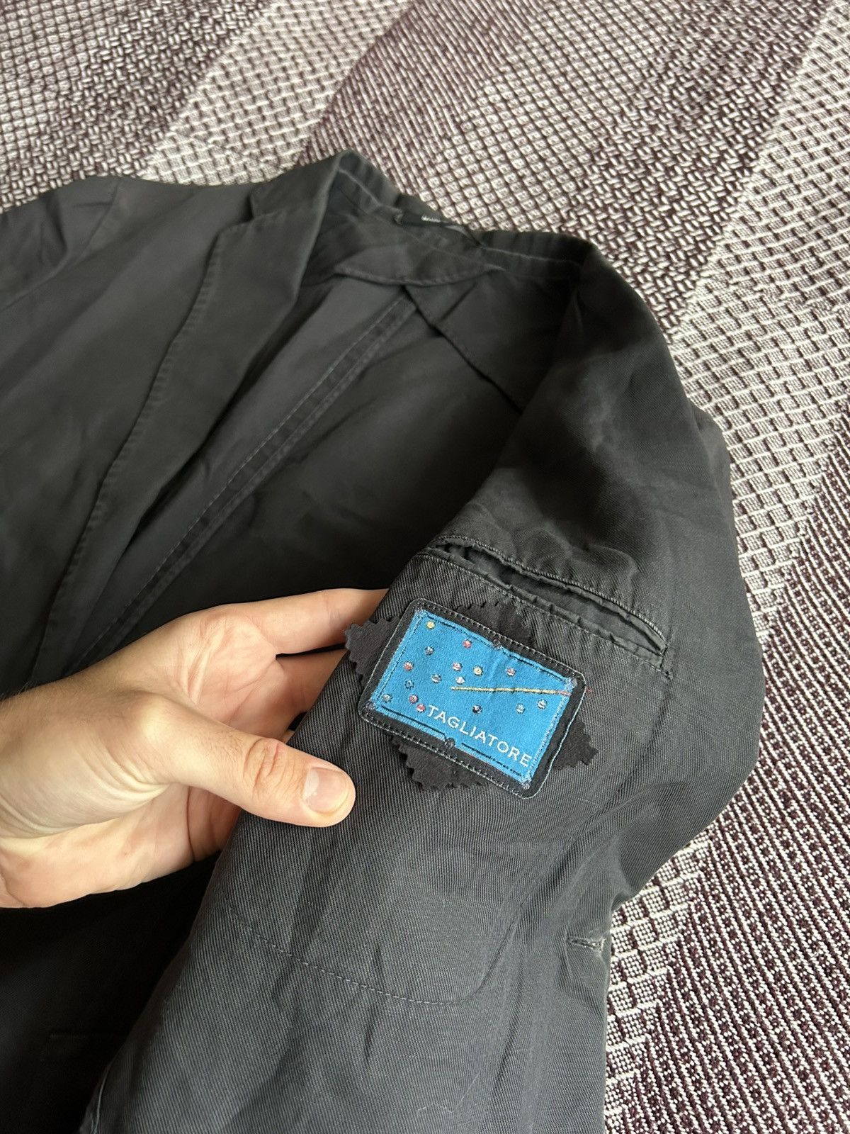 Tagliatore Tagliatore Cotton & Linen Men’s Blazer Avantgarde 50R Italy Size 50R - 11 Thumbnail