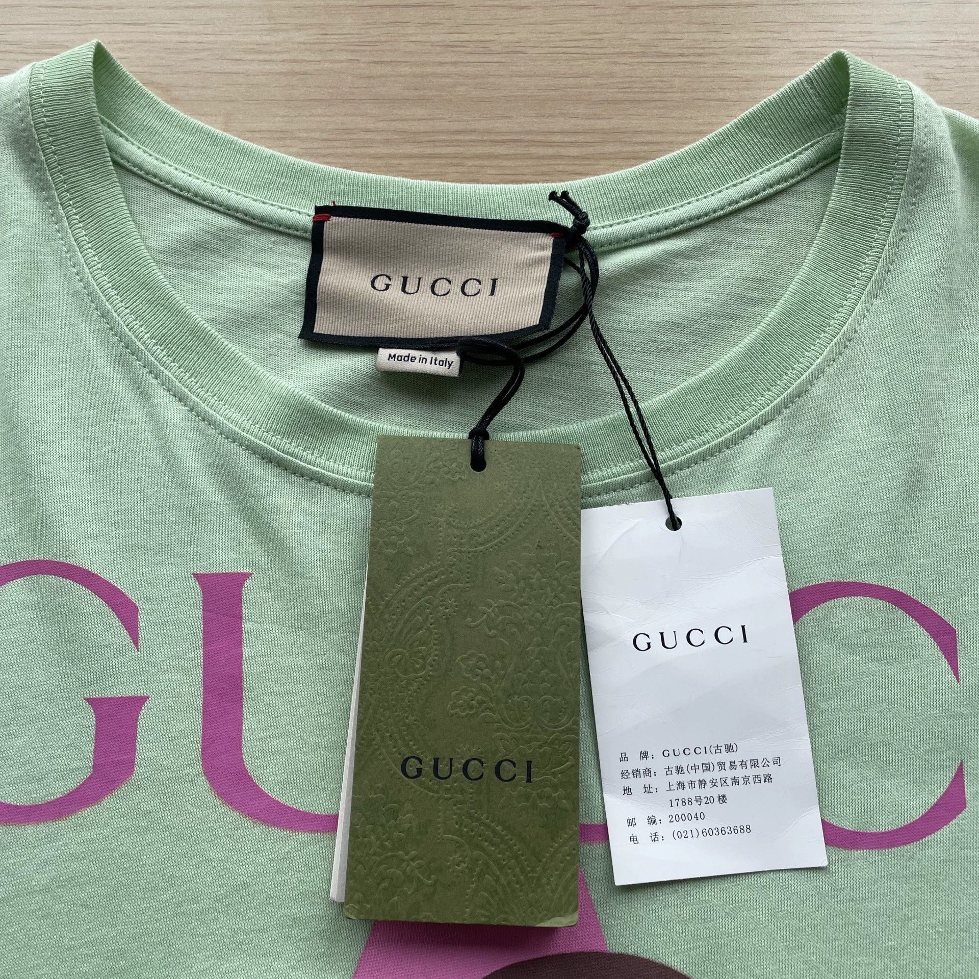 Gucci GUCCI Love Parade FW22 Star Print SS Tee Women's Mint M Size M / US 6-8 / IT 42-44 - 4 Thumbnail