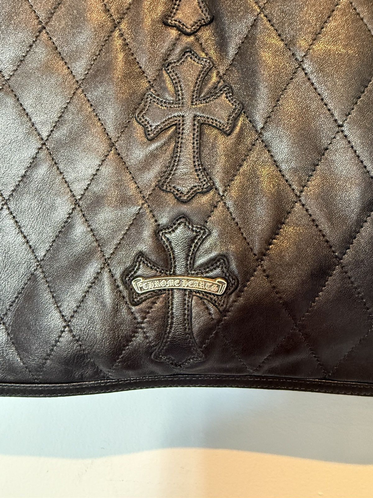 Chrome Hearts Chrome Hearts Leather Vest With Patches Size US M / EU 48-50 / 2 - 15 Thumbnail