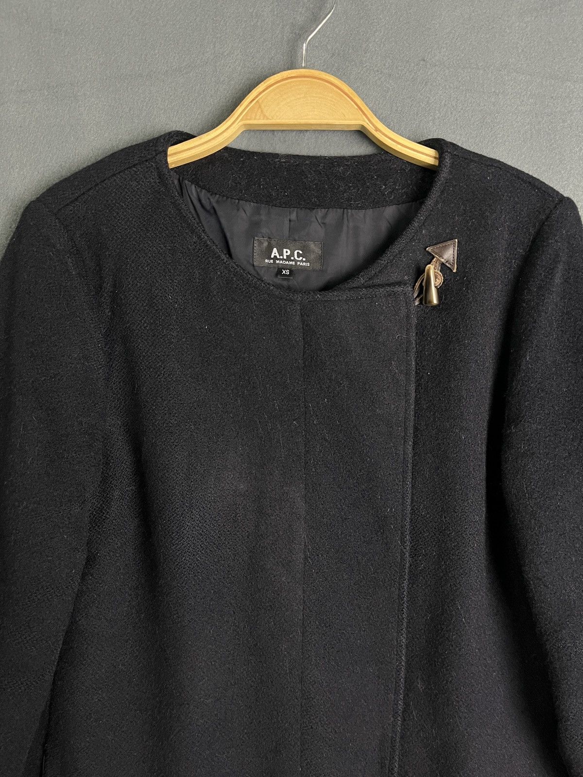 A.P.C. A.P.C Black Wool Coat Size XS / US 0-2 / IT 36-38 - 3 Thumbnail