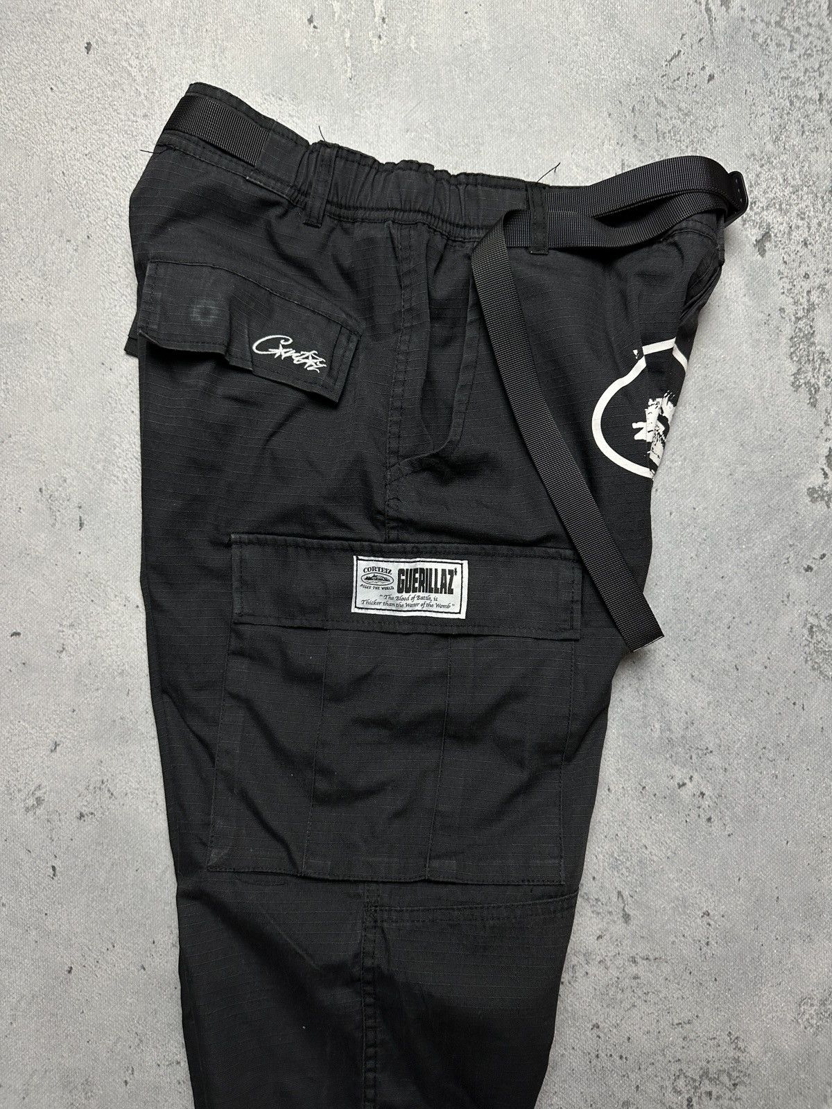 Corteiz Corteiz Rules The World RTW Guerillaz Cargo Pants y2k Drill Size US 32 / EU 48 - 5 Thumbnail