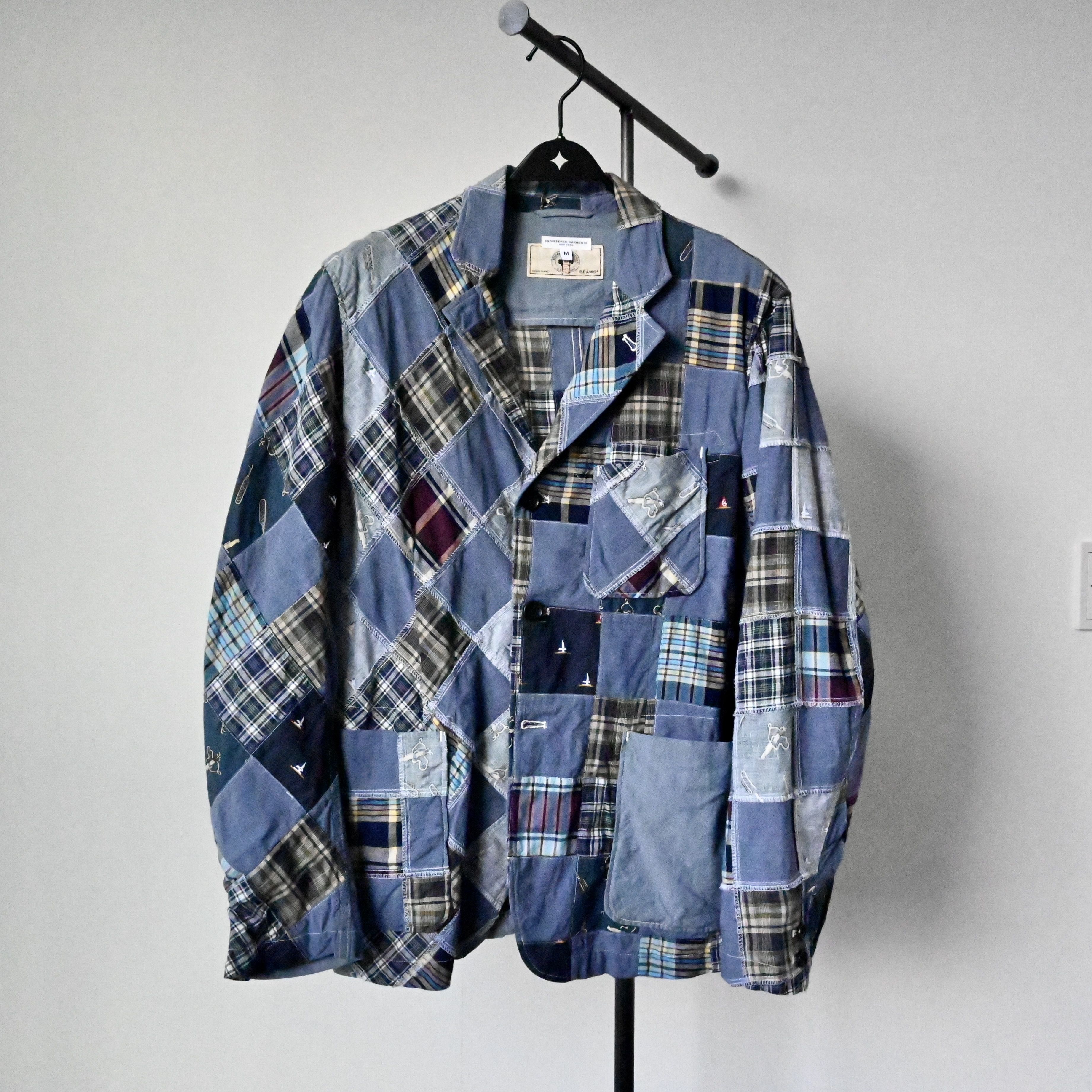 Engineered Garments x Beams Plus patchwork cotton blazer