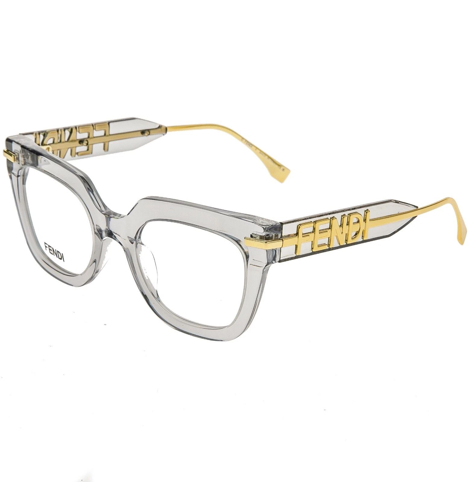 Fendi FENDI FENDIGRAPHY HOBO 50065 001 Eyeglass Frame FE50065I Size ONE SIZE - 3 Thumbnail