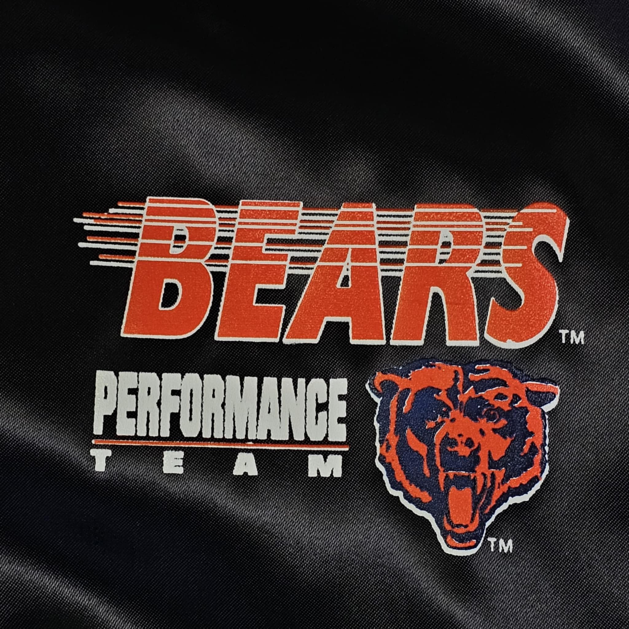 Chalk Line × NFL × Vintage Chicago Bears Vintage 80s Chalk Line Satin Bomber Jacket Size US L / EU 52-54 / 3 - 3 Thumbnail