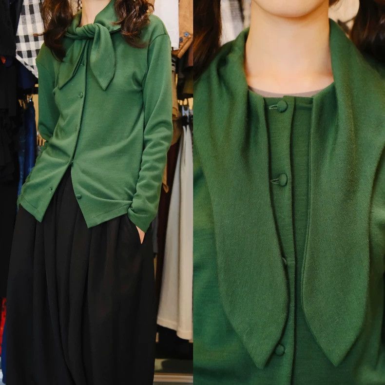 Kenzo KENZO Green knit wool sweater Size XS / US 0-2 / IT 36-38 - 1 Thumbnail
