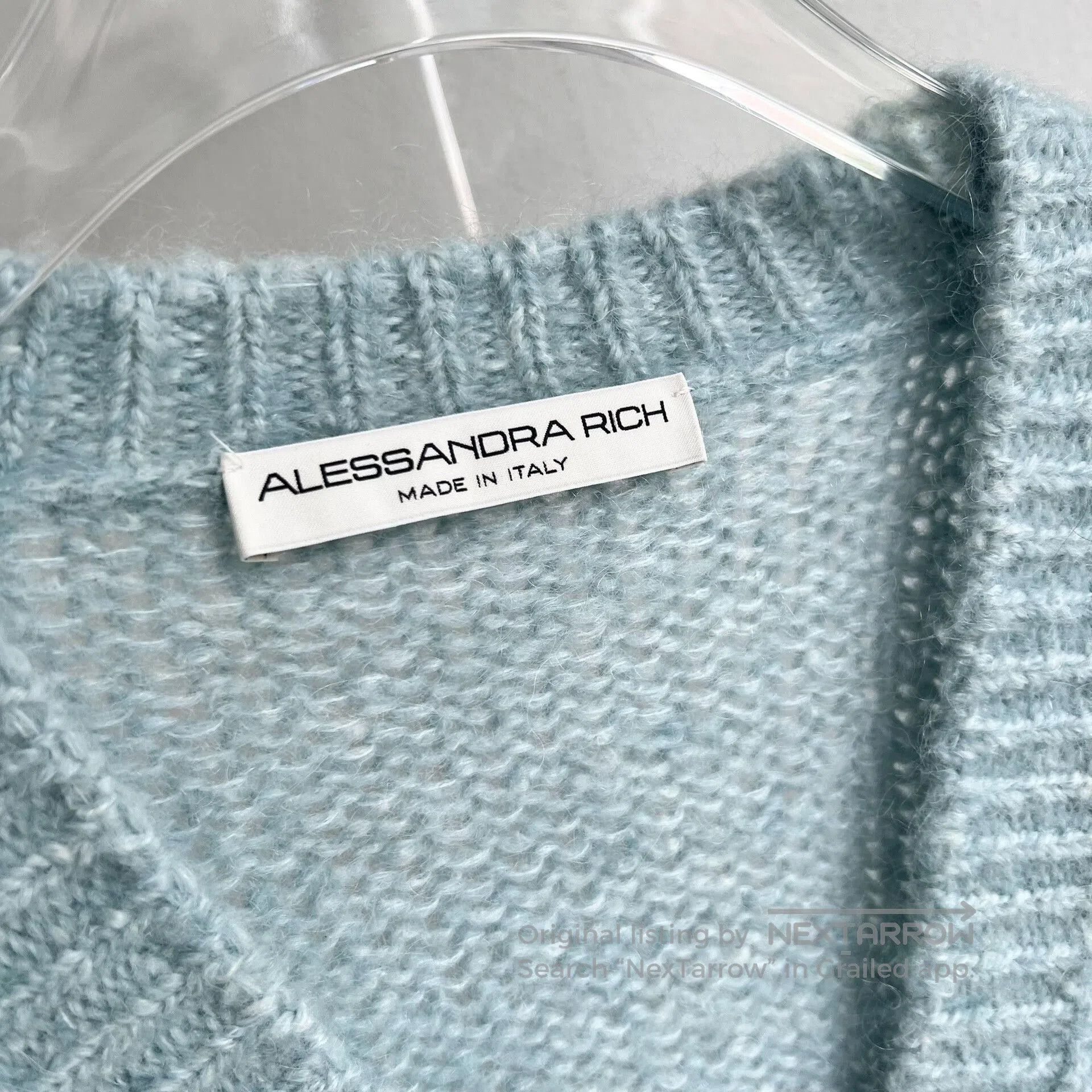 Alessandra Rich Alessandra Rich Blue Embroidered Cardigan. Size XS / US 0-2 / IT 36-38 - 6 Thumbnail