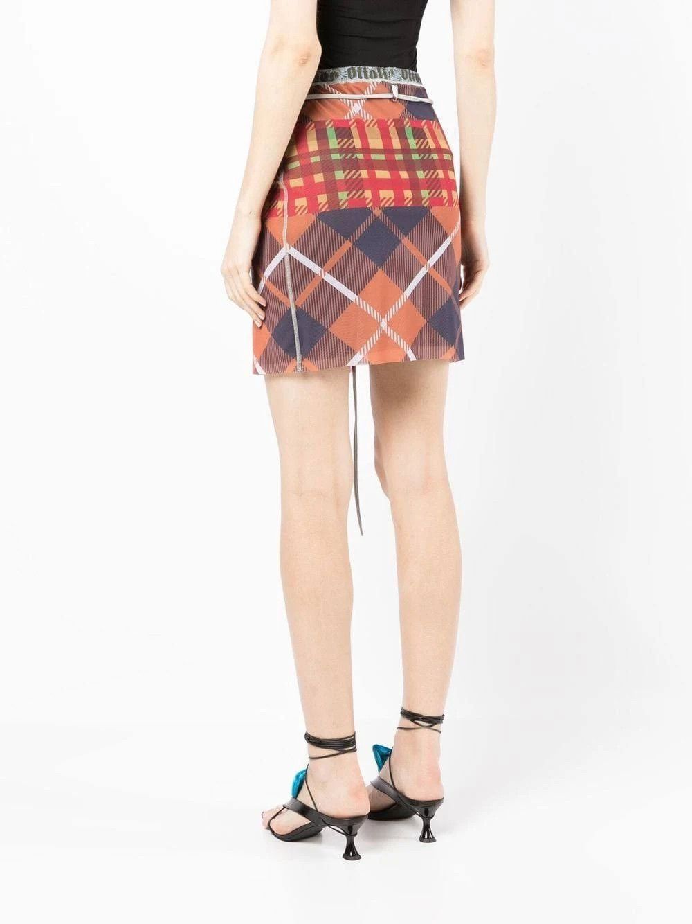 Ottolinger o1mle0524 Mesh Mini Skirt in Multicolor Size 28" / US 6 / IT 42 - 3 Thumbnail