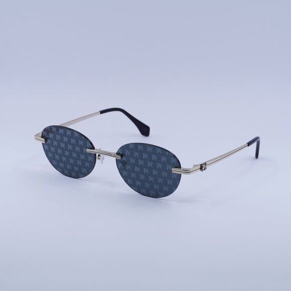 Palm Angels Palm Angels PERI10H CRYSTAL 7607 Sunglasses Gold Oval Frame Size ONE SIZE - 4 Thumbnail