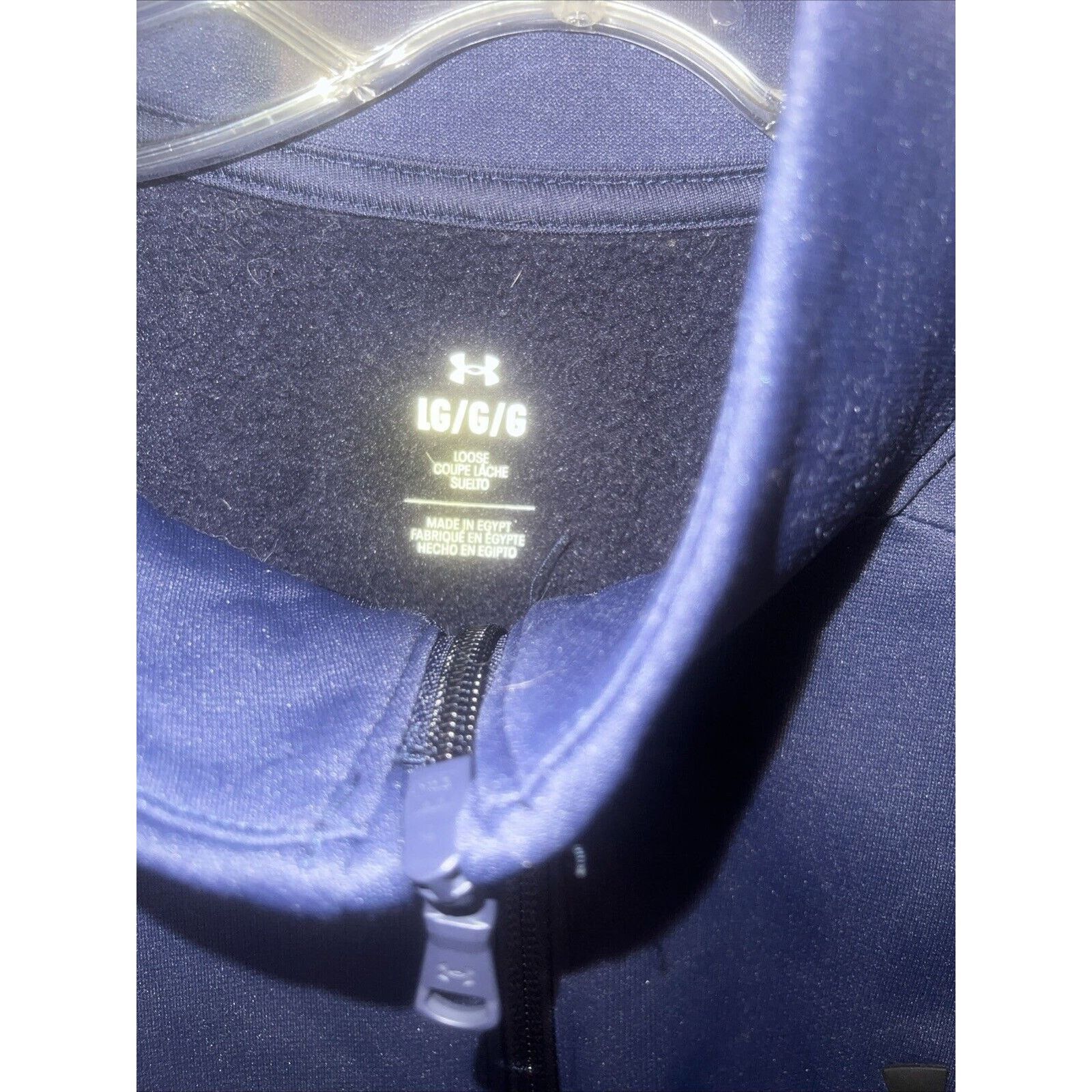 Under Armour Under Armour Men's Fleece Pullover 1/4 Zip Size Large Navy Size US L / EU 52-54 / 3 - 4 Thumbnail