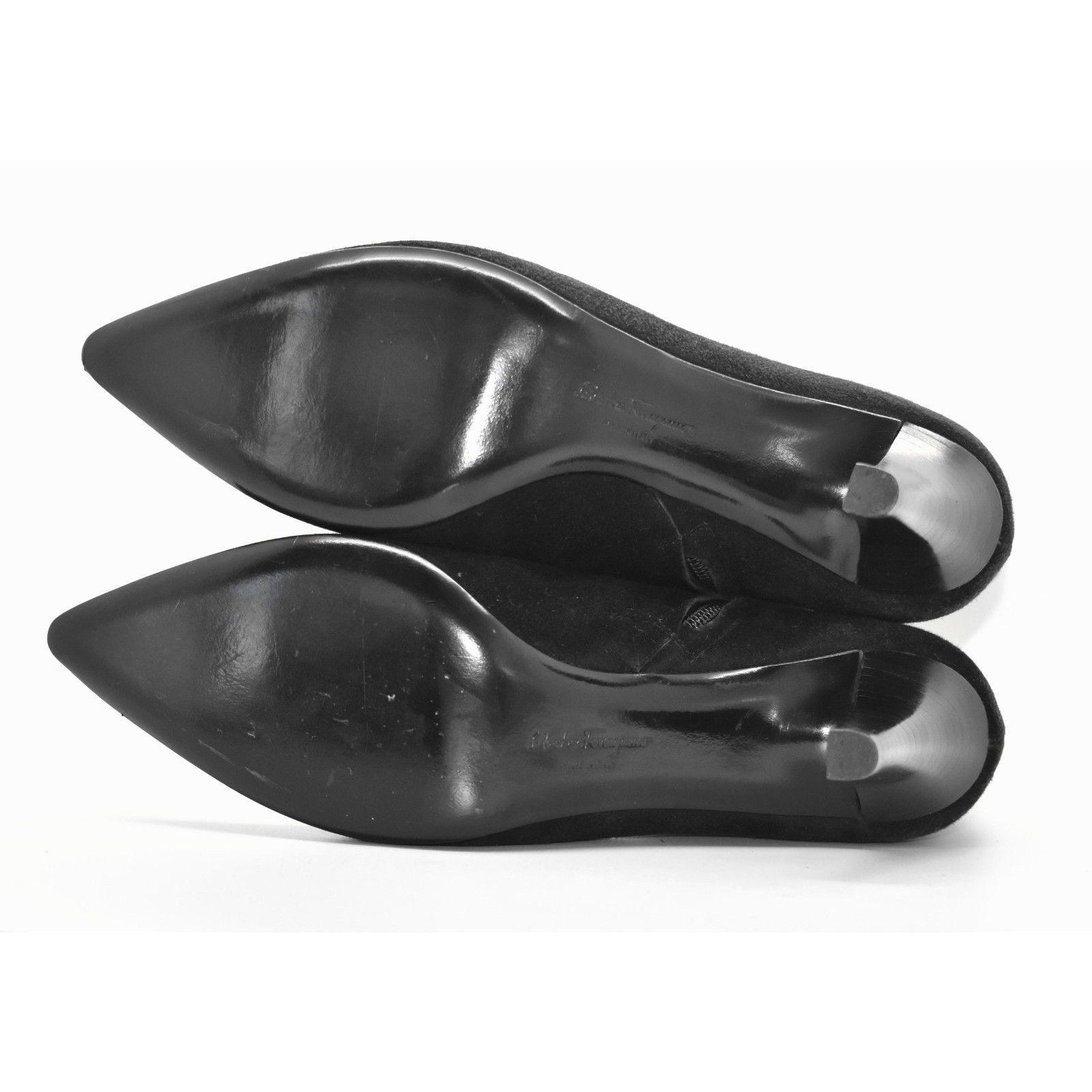 Stuart Weitzman SALVATORE FERRAGAMO Black Suede Pointed Toe Ankle Boots Sz 7 Size US 7 / IT 37 - 9 Thumbnail