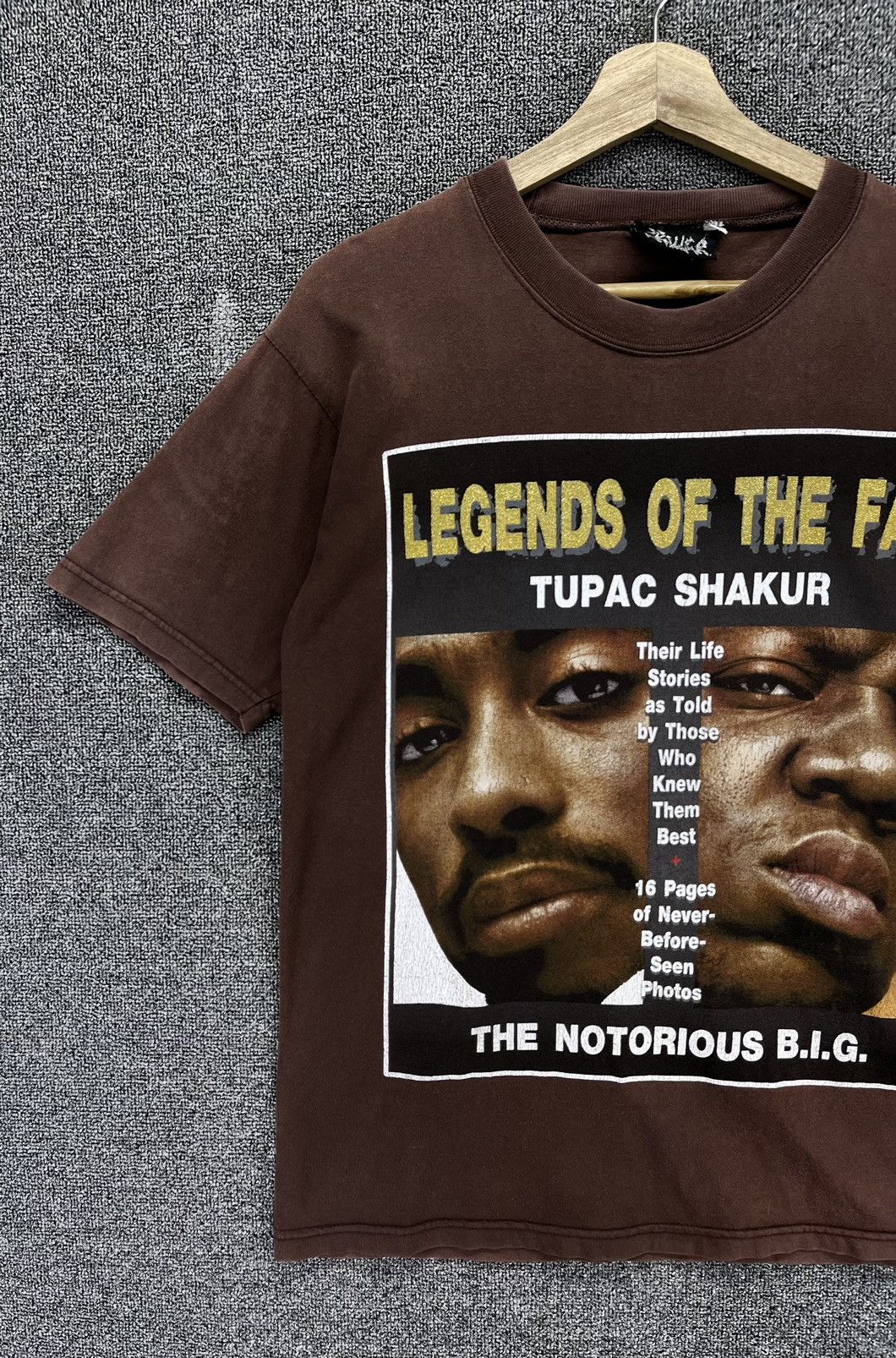 Band Tees Vintage Tupac Shakur x The Notorious Big Rapp Tees T Shirts Size US M / EU 48-50 / 2 - 3 Thumbnail