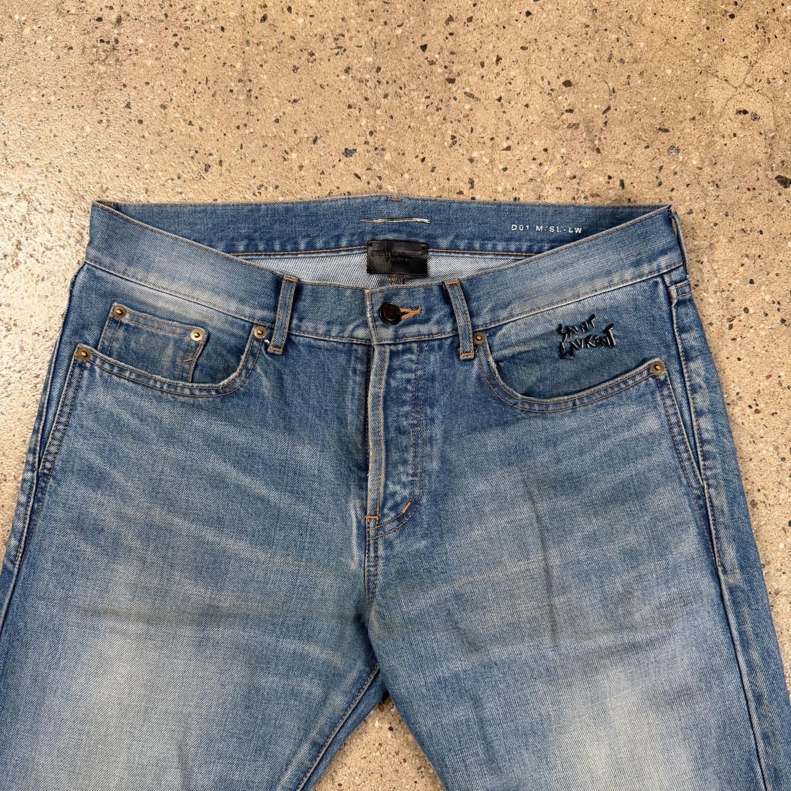 Saint Laurent Paris Saint Laurent D02 Embroidered Jeans Size US 31 - 4 Thumbnail
