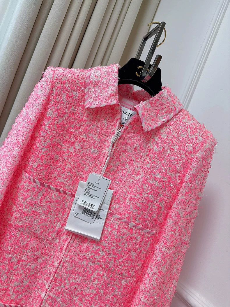 Chanel Chanel Roof series fluorescent pink soft tweed four-pocket Size XS / US 0-2 / IT 36-38 - 7 Thumbnail
