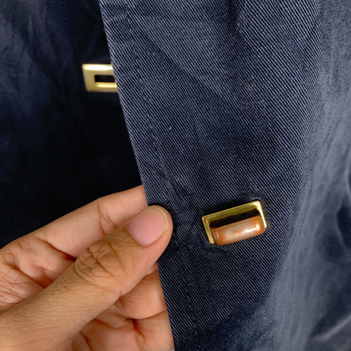 Japanese Brand ALLUREVILLE Made in Japan Poly Rayon Overcoat #1650-C73 Size US S / EU 44-46 / 1 - 15 Thumbnail