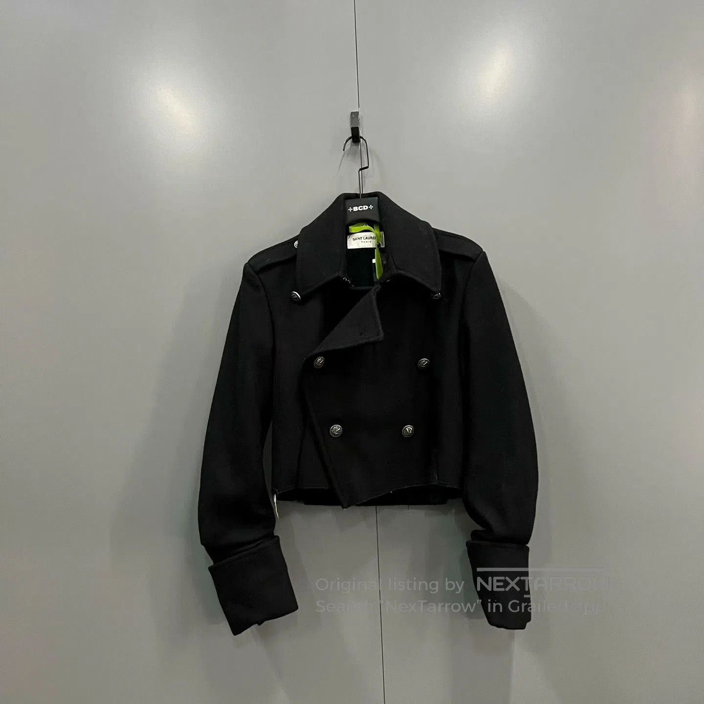 Saint Laurent Paris Saint Laurent Black Cropped Double. Size XS / US 0-2 / IT 36-38 - 1 Thumbnail