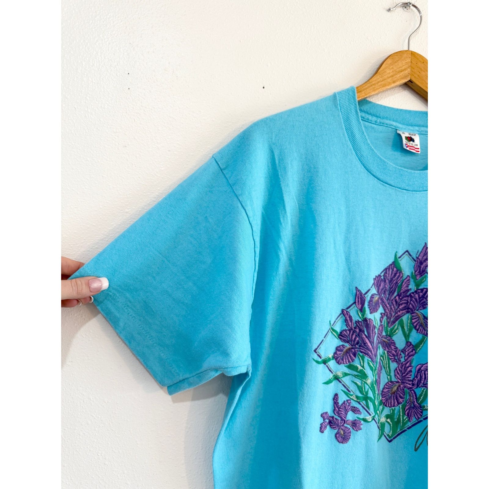 Fruit Of The Loom 80s Alaska Iris Single Stitch Tee XL Size US XL / EU 56 / 4 - 10 Thumbnail