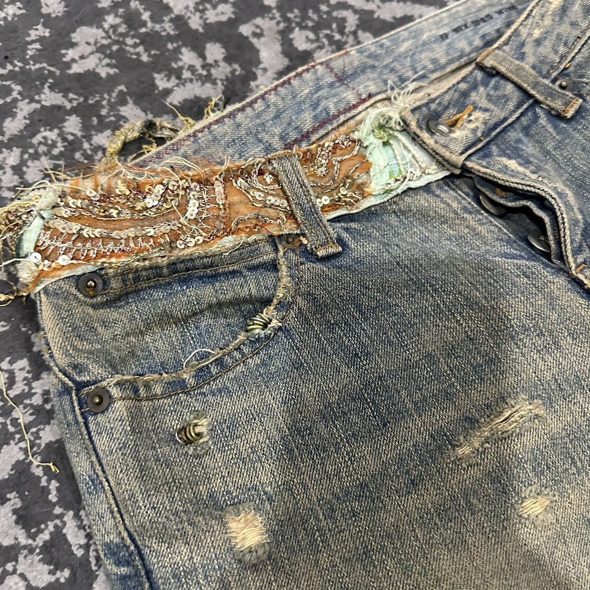 If Six Was Nine If Six Was Nine Ethnic Mudmax Bellbottom Denim Size US 32 / EU 48 - 7 Thumbnail