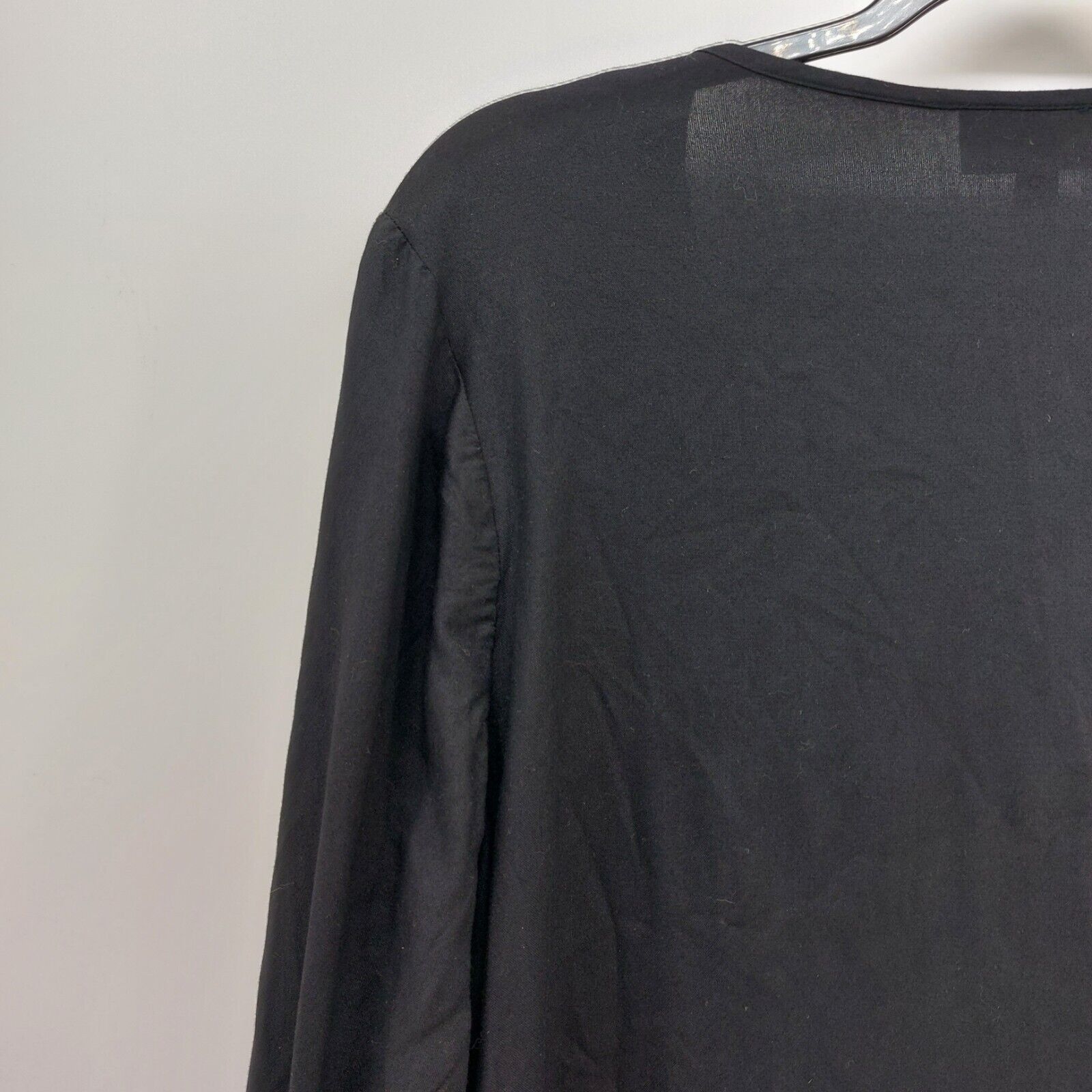 Other JM Collection Womens Black 3/4 Sleeve Blouse Pleated Button Size XL / US 12-14 / IT 48-50 - 3 Thumbnail