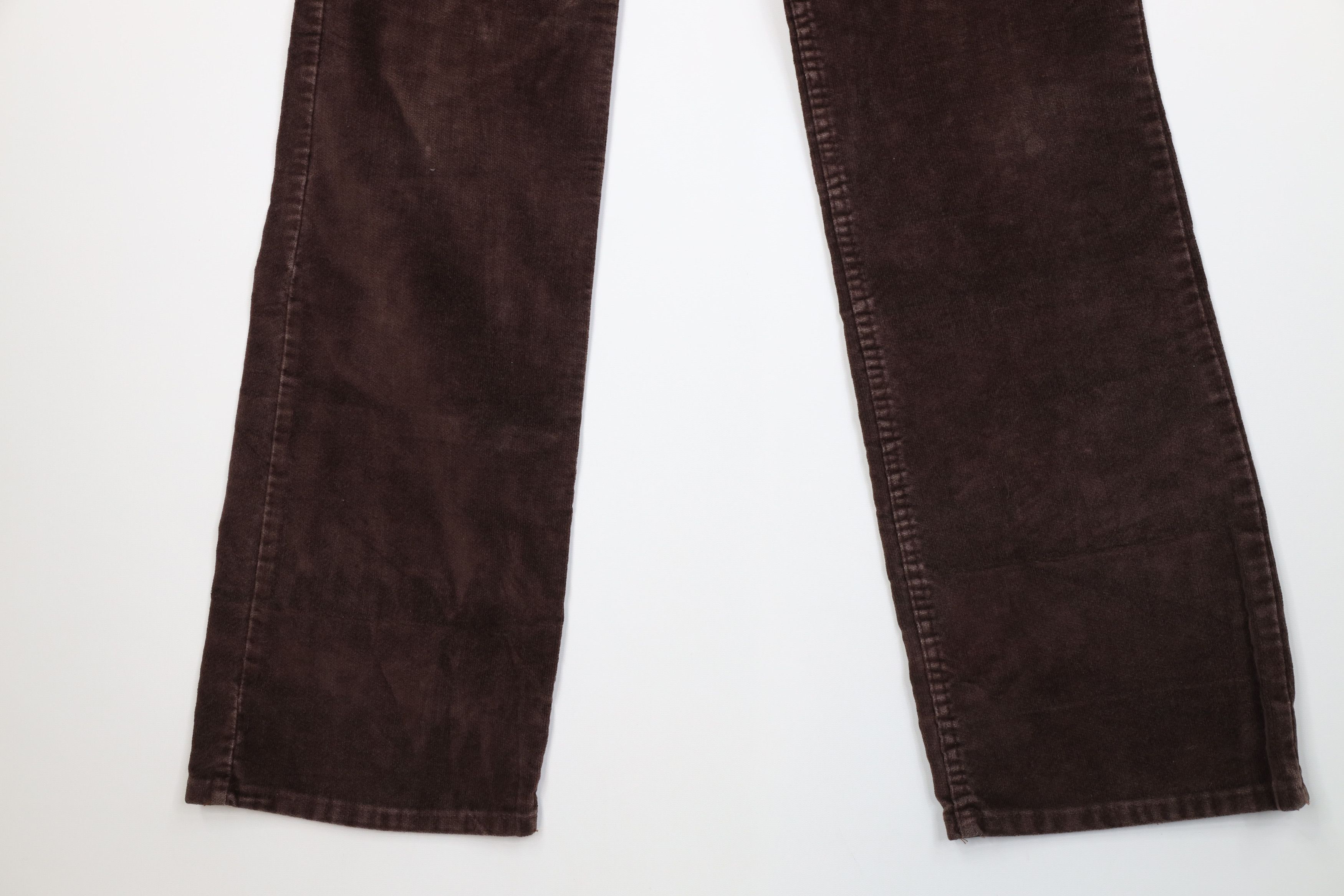 Levi's Vintage 70s Levis Velour Corduroy Wide Leg Pants Brown USA Size US 30 / EU 46 - 4 Thumbnail