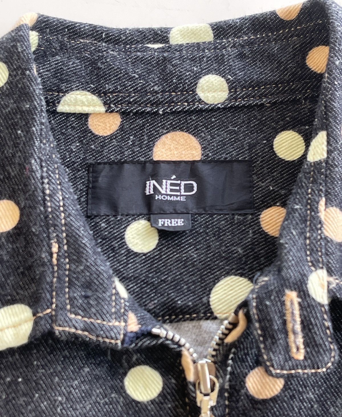 Yohji Yamamoto Ined Homme Yohji Yamamoto Polka Dot Zip Up Jacket Size US S / EU 44-46 / 1 - 9 Thumbnail