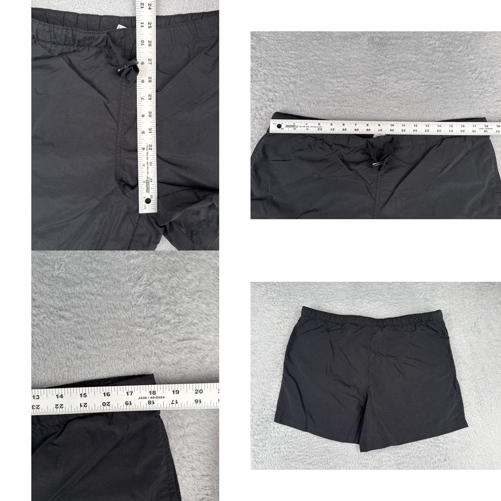 Vintage COLUMBIA Women's Hiking Shorts Large Black 100% Nylon Sweat Belted 6in Inseam Outdoor Size 36" / US 14 / IT 50 - 8 Thumbnail