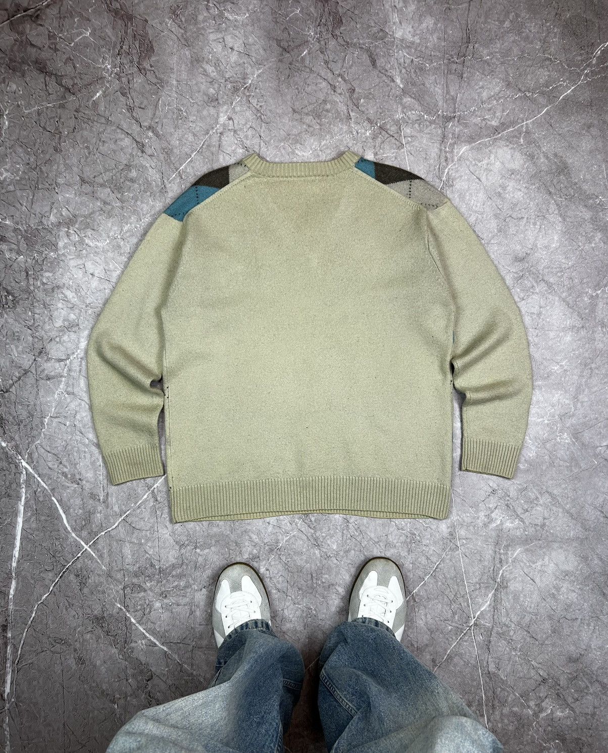 Lacoste × Vintage Vintage 90s Lacoste France wool Knit V neck Sweater Size US XL / EU 56 / 4 - 2 Thumbnail