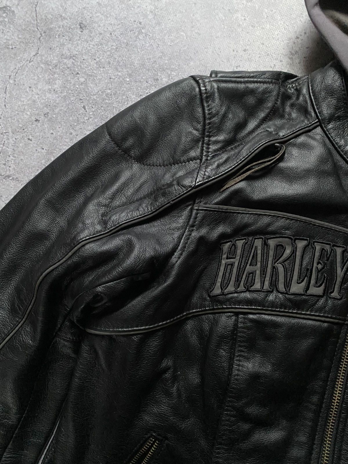 Harley Davidson Harley Davidson Willie G Skull Leather Jacket Reflective Y2K Size M / US 6-8 / IT 42-44 - 4 Thumbnail