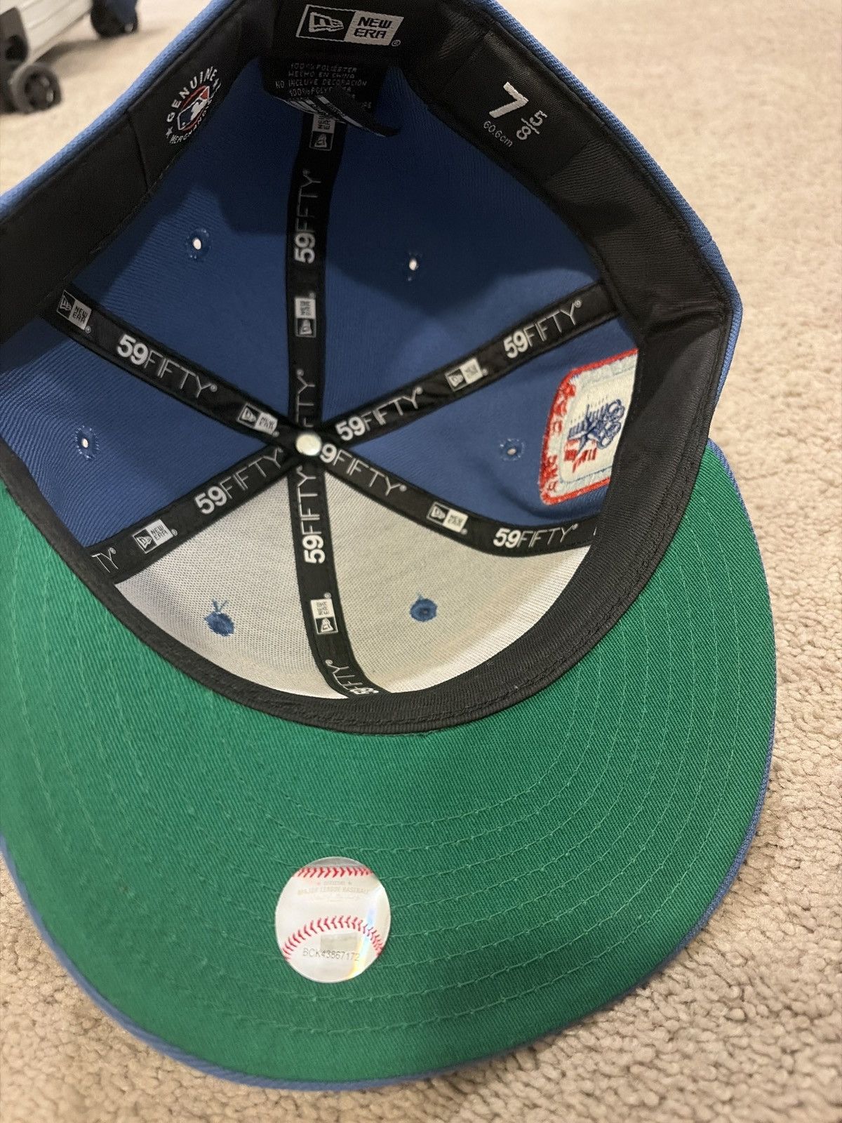 New Era Lightly worn, New Era MLB LA Dodgers hat Size 7 5/8 Size ONE SIZE - 3 Thumbnail