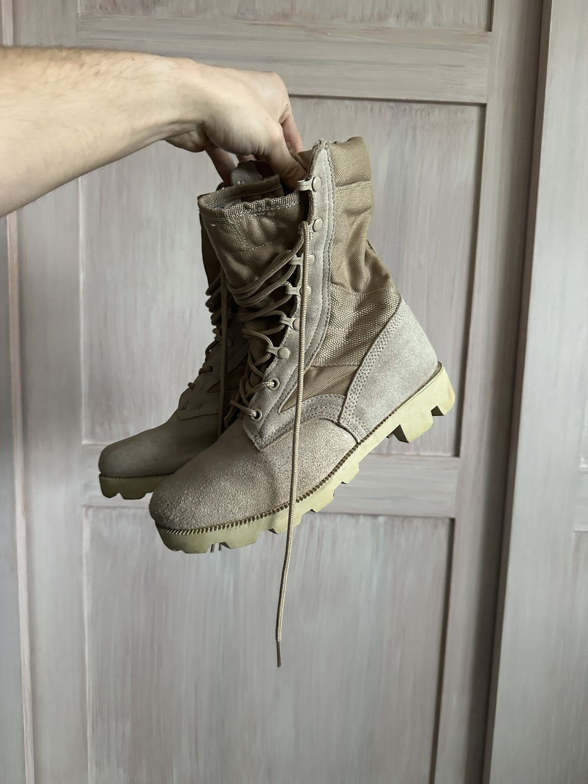 MIL-TEC Vintage cordura military combat boots desert tan Size US 7 / EU 40 - 3 Thumbnail