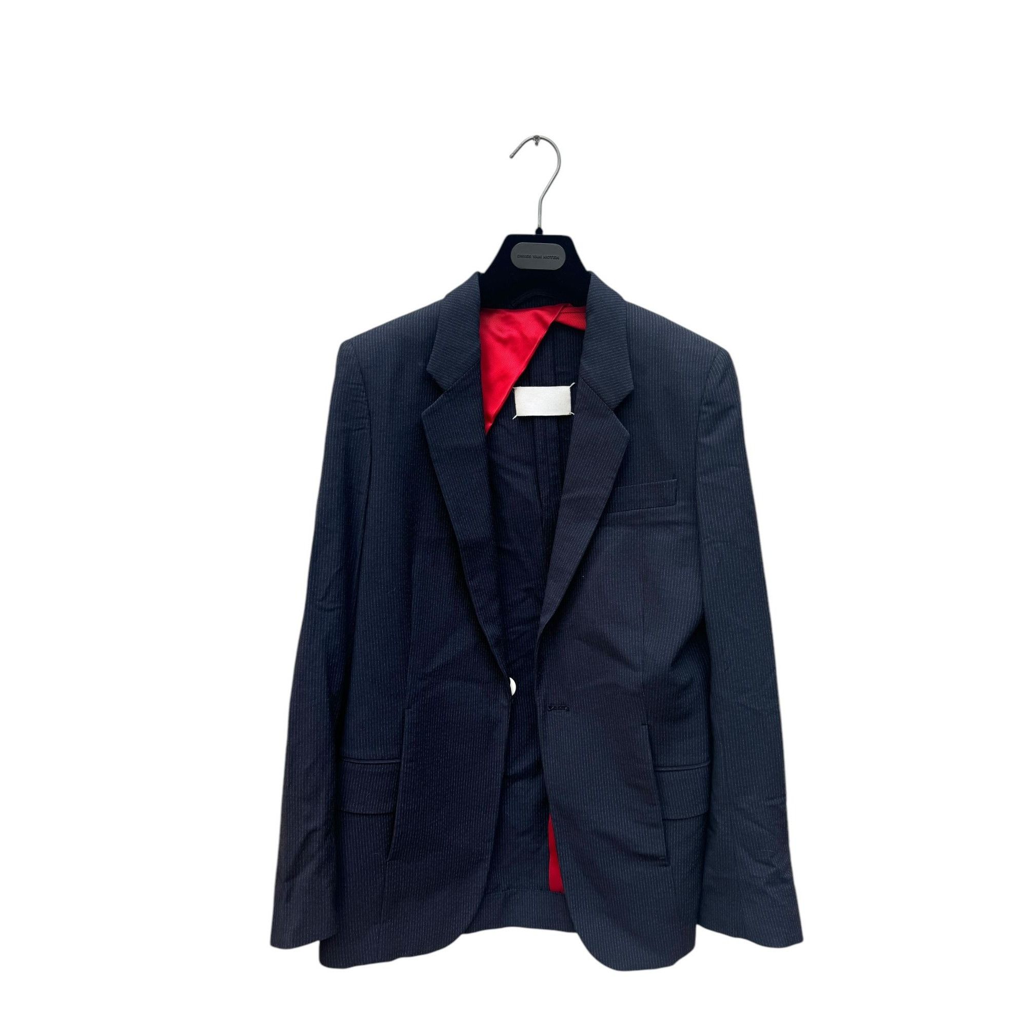 Maison Margiela SS 2008 Navy Wool Striped Blazer Jacket Size M / US 6-8 / IT 42-44 - 1 Thumbnail