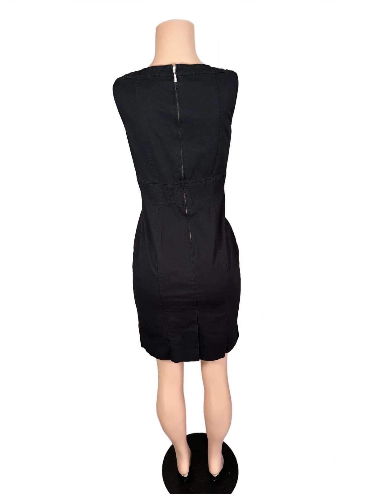 Other WHBM Y2K Lace Up Black Bodycon Dress. Office Siren. Size 6. Size M / US 6-8 / IT 42-44 - 4 Thumbnail