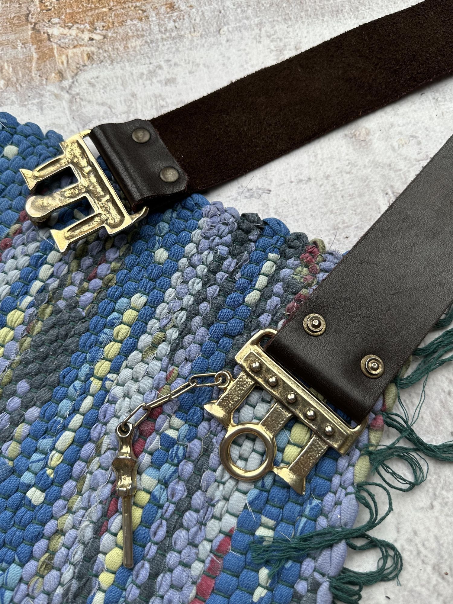 Japanese Brand Vintage Leather Belt A481(02) Size ONE SIZE - 3 Thumbnail