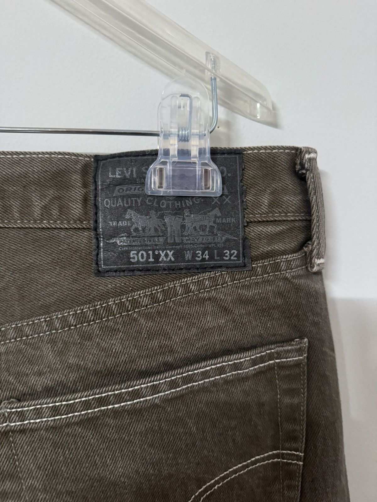 Levi's Vintage Clothing Vintage Levi 501 olive Size US 33 - 4 Thumbnail