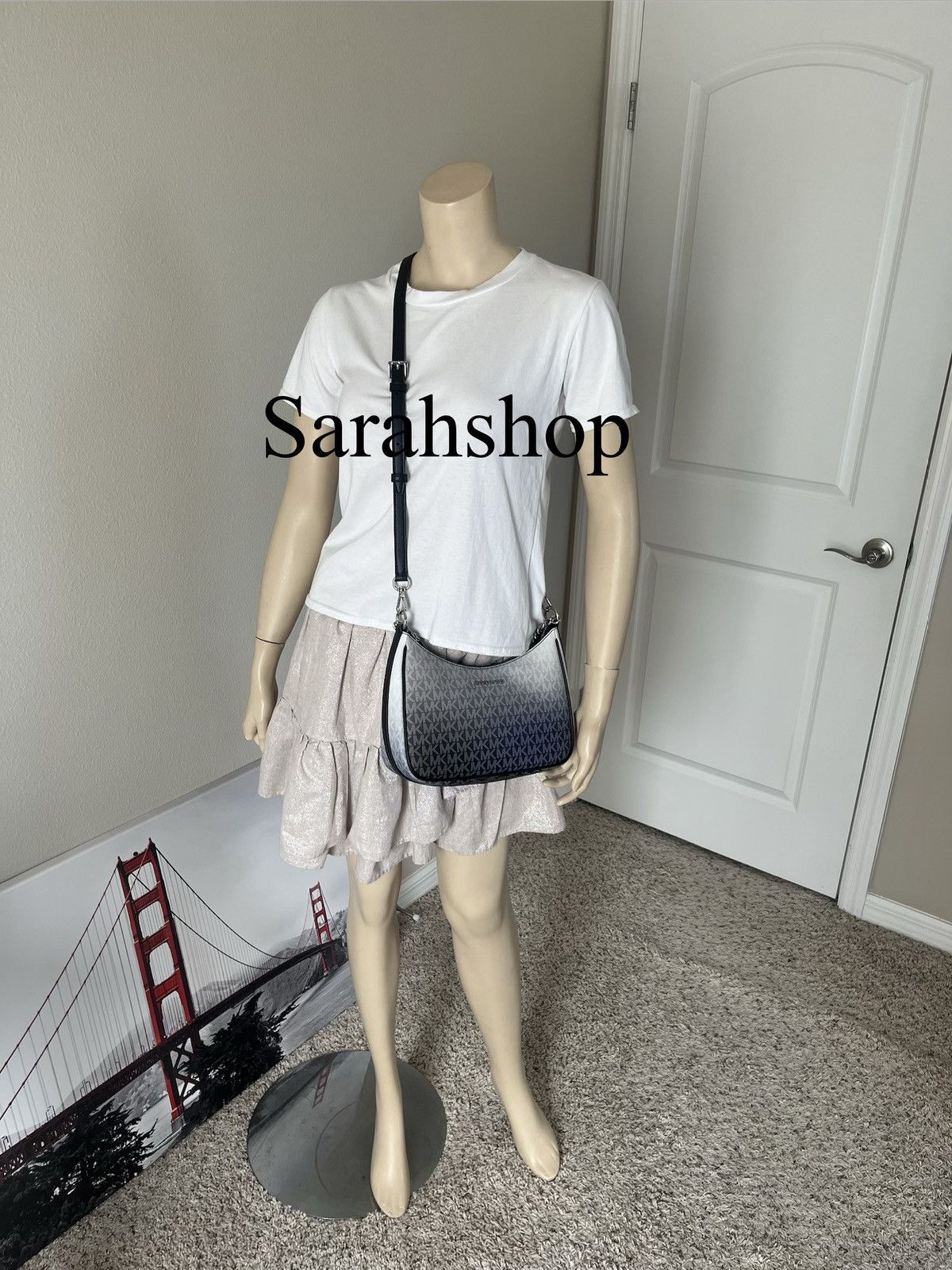 Michael Kors Michael Kors Jet Set Travel Large Pouchette Crossbody Size ONE SIZE - 7 Thumbnail