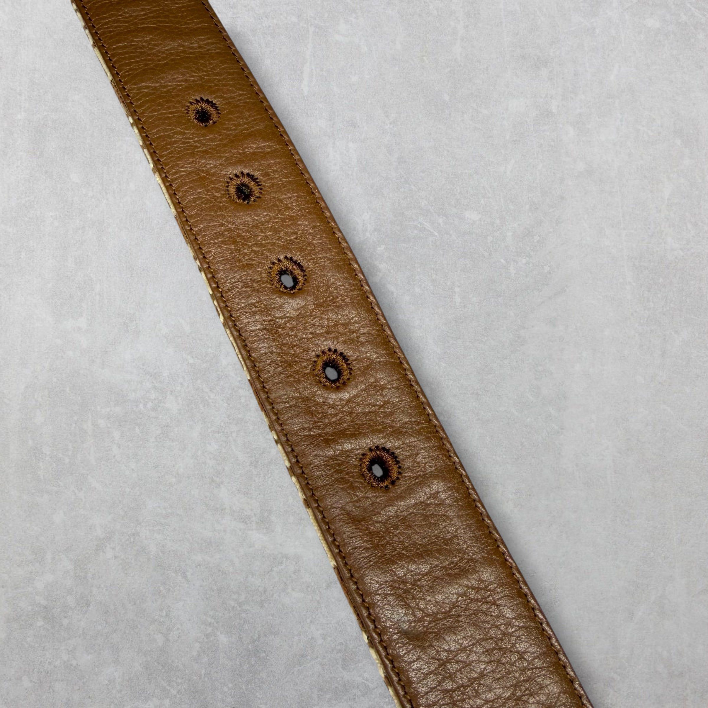 Dior Cactus Jack Dior Belt w/ Green Buckle 32 (90) Size 32 - 5 Thumbnail