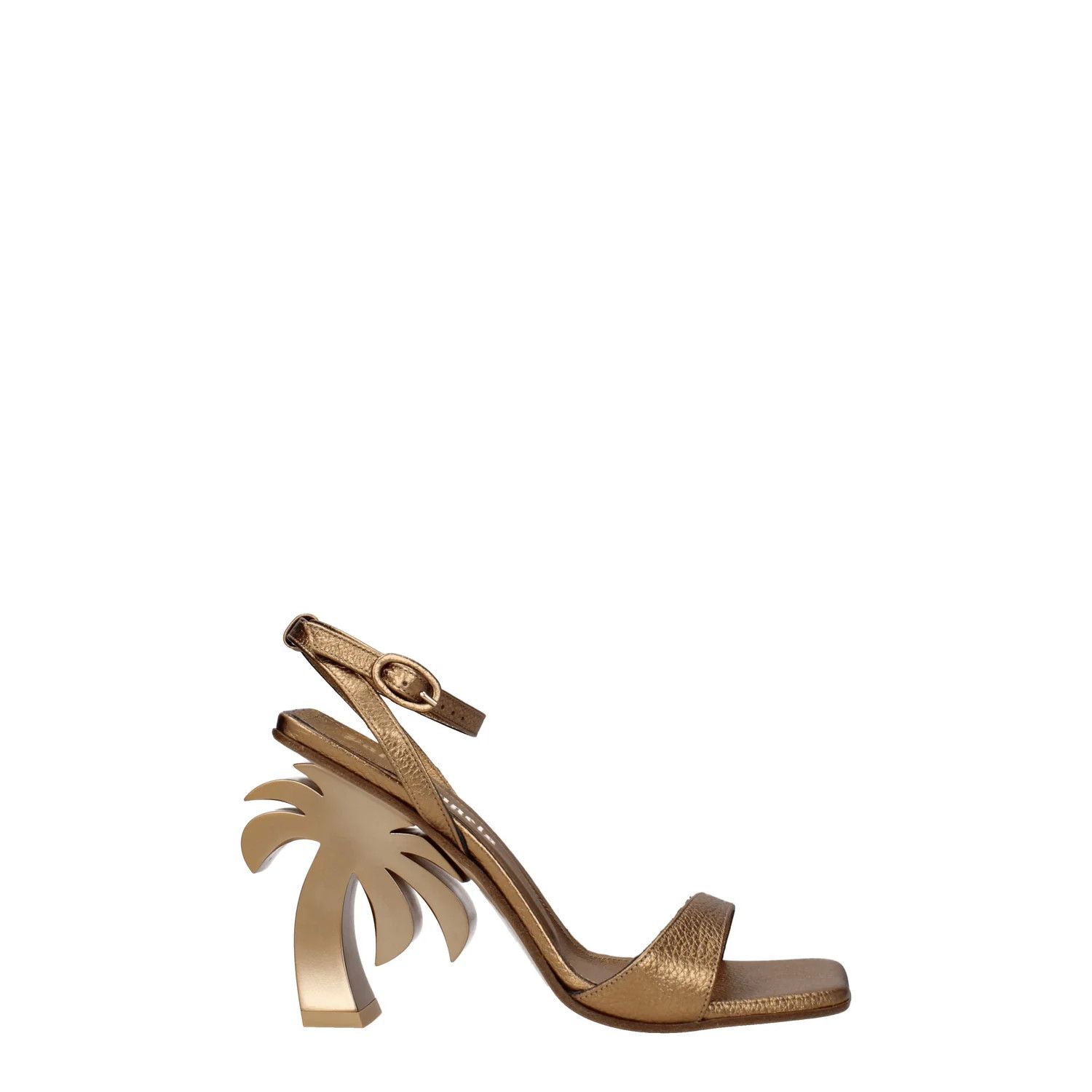 Palm Angels ob1o1e1124 Leather Sandals in Gold Size US 6 / IT 36 - 1 Thumbnail
