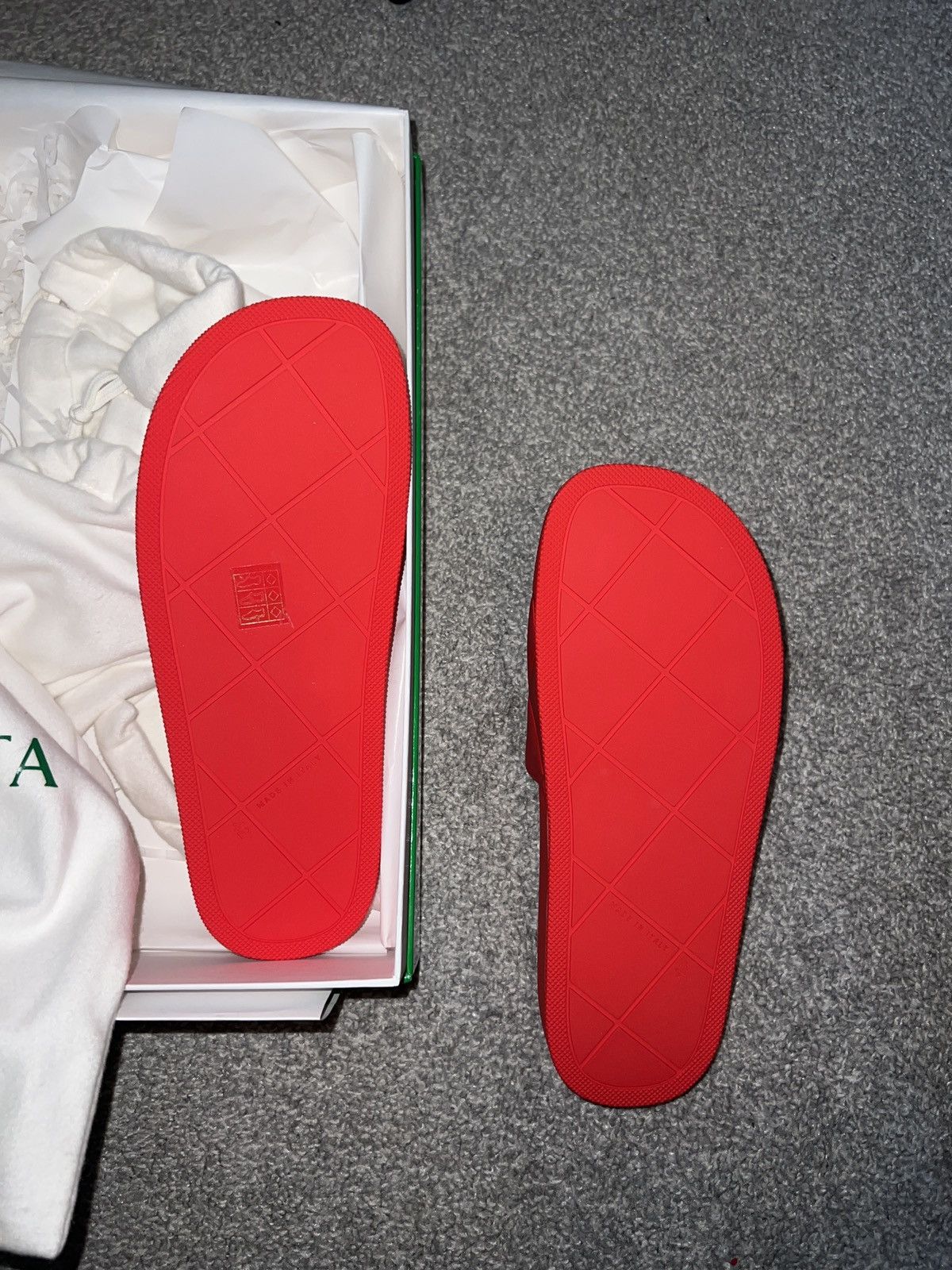 Bottega Veneta Bottega Veneta Red Sandals / Slides Size US 9 / EU 42 - 3 Thumbnail