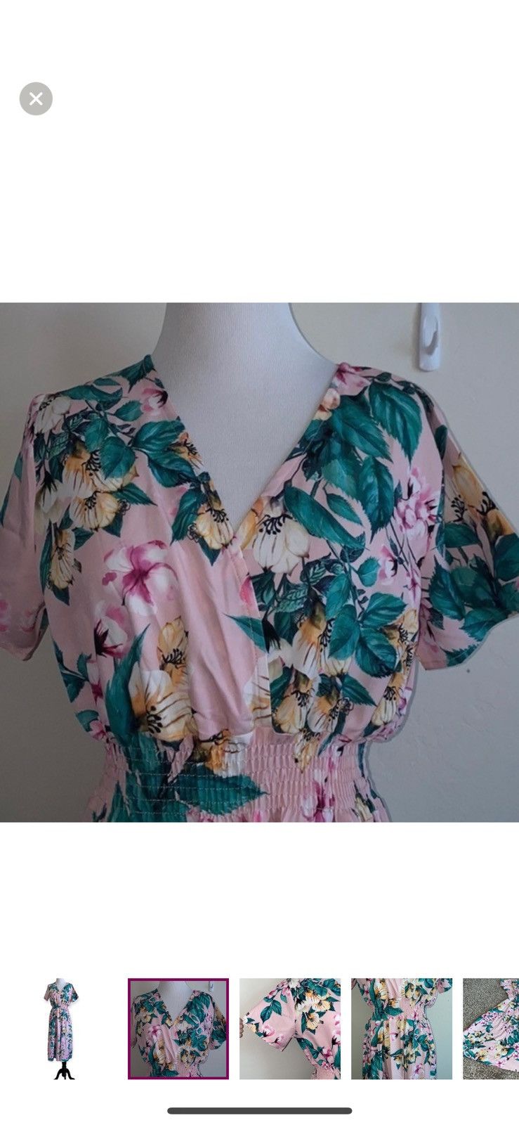 Shein Shein medium floral faux wrap midi dress Size M / US 6-8 / IT 42-44 - 2 Thumbnail