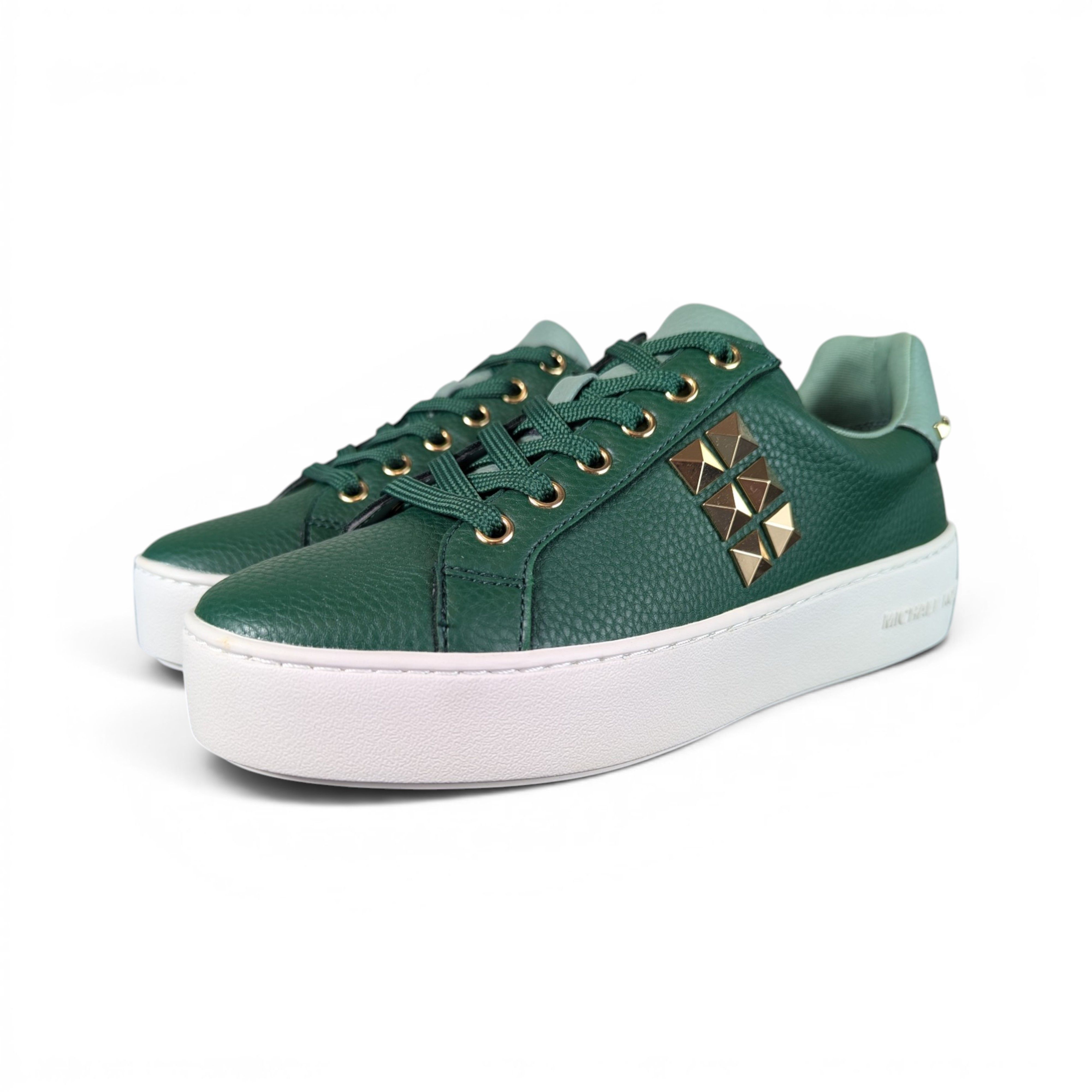 Michael Kors MICHAEL KORS Green Gold Sneakers Size US 7 / IT 37 - 1 Thumbnail