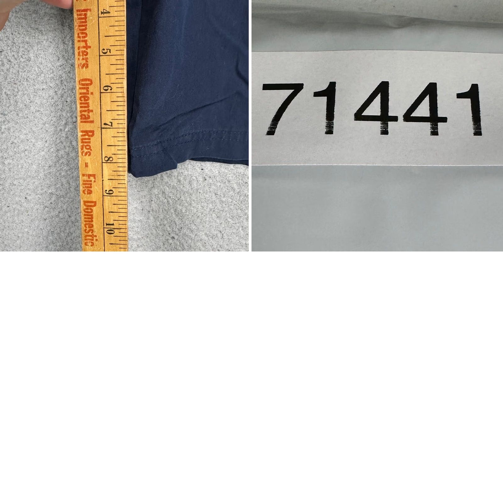 Vintage VINTAGE Covington Men Cargo Shorts 40 Navy Blue Flat Front Stretch Waist Nylon Blend NEW Size US 40 / EU 56 - 8 Thumbnail