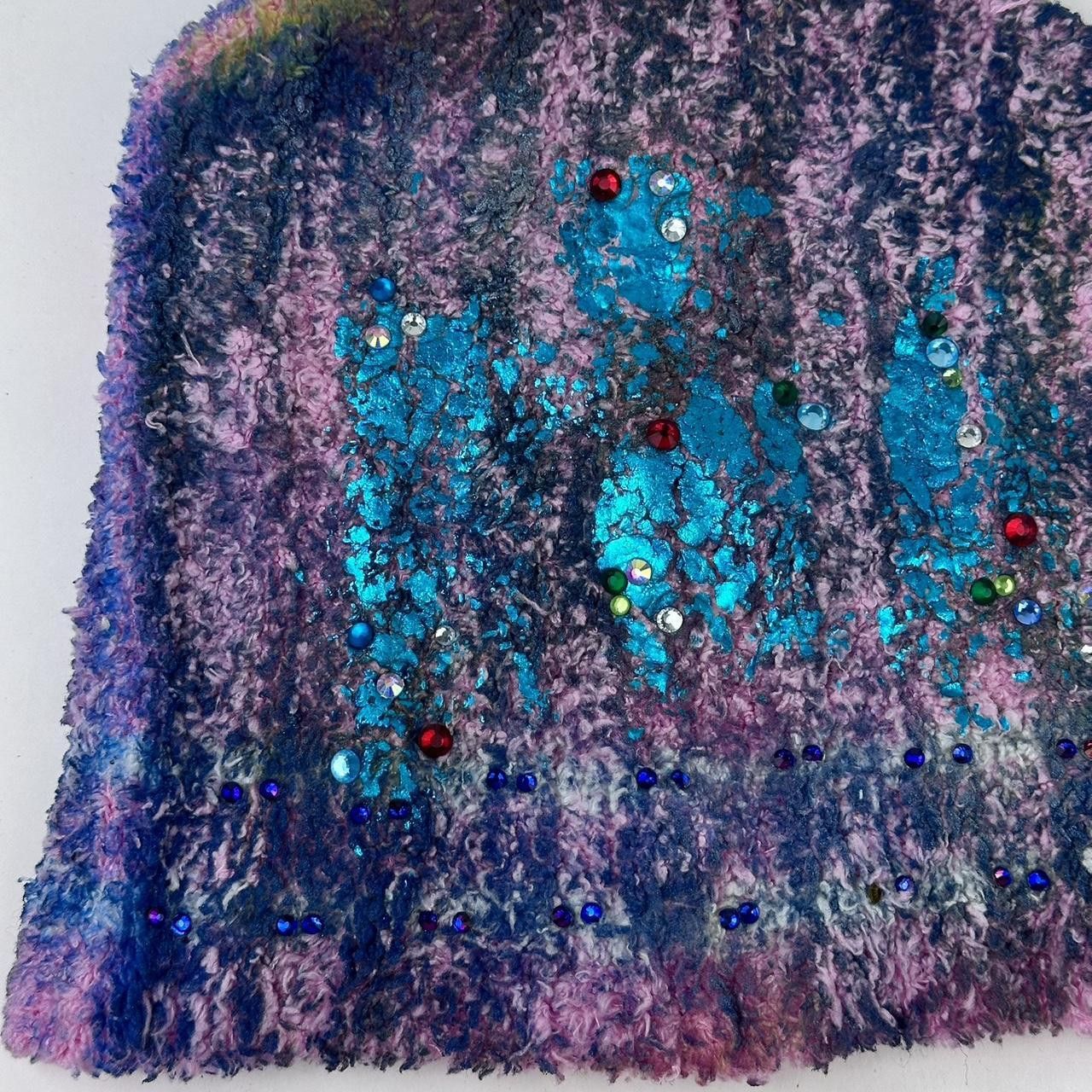 Other ASTROBOI* 'Pixie Wasteland' Pink Ribbed Rhinestone Beanie Size ONE SIZE - 3 Thumbnail