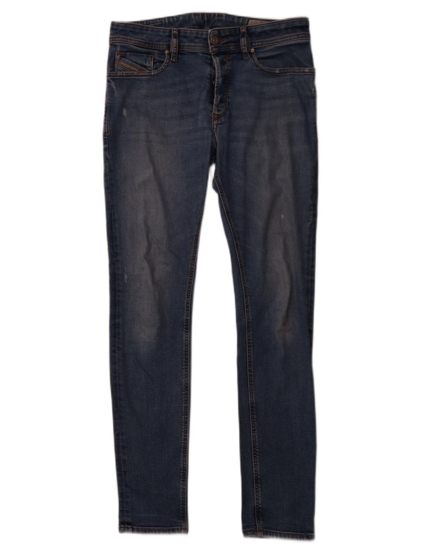 Diesel Womens Skinny Jeans W30 L31 Blue Cotton Size 42" / US 20 - 1 Thumbnail