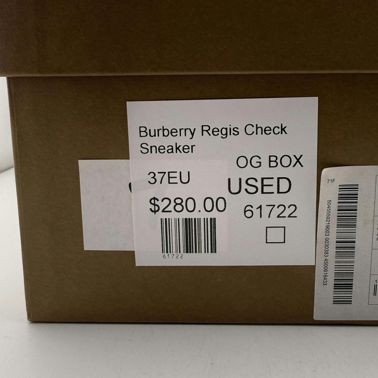 Burberry Burberry Regis Check Sneaker 37EU Used with Box Size US 7 / EU 40 - 10 Thumbnail