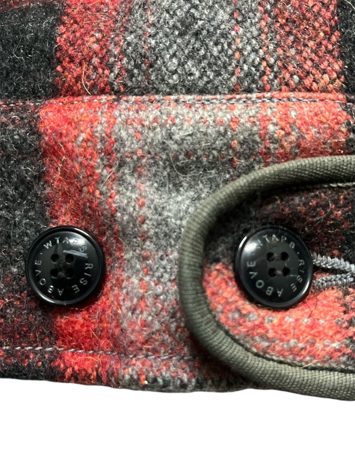 Wtaps WTAPS 09AW Melton Wool Grease Red Jacket Size US M / EU 48-50 / 2 - 8 Thumbnail