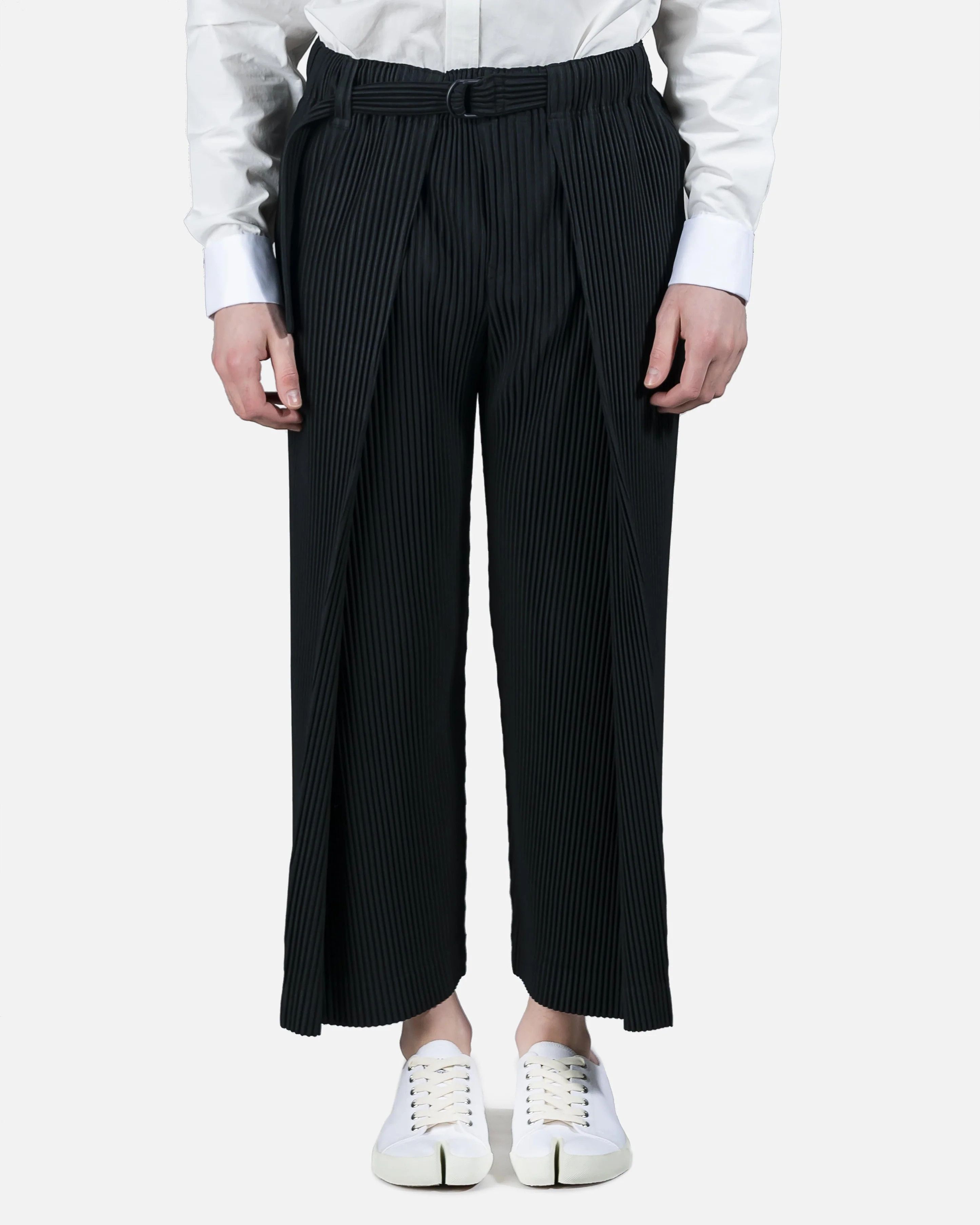 Issey Miyake HOMME PLISSÉ ISSEY MIYAKE Belted Tailored Pleated Trousers Size US 31 - 1 Thumbnail