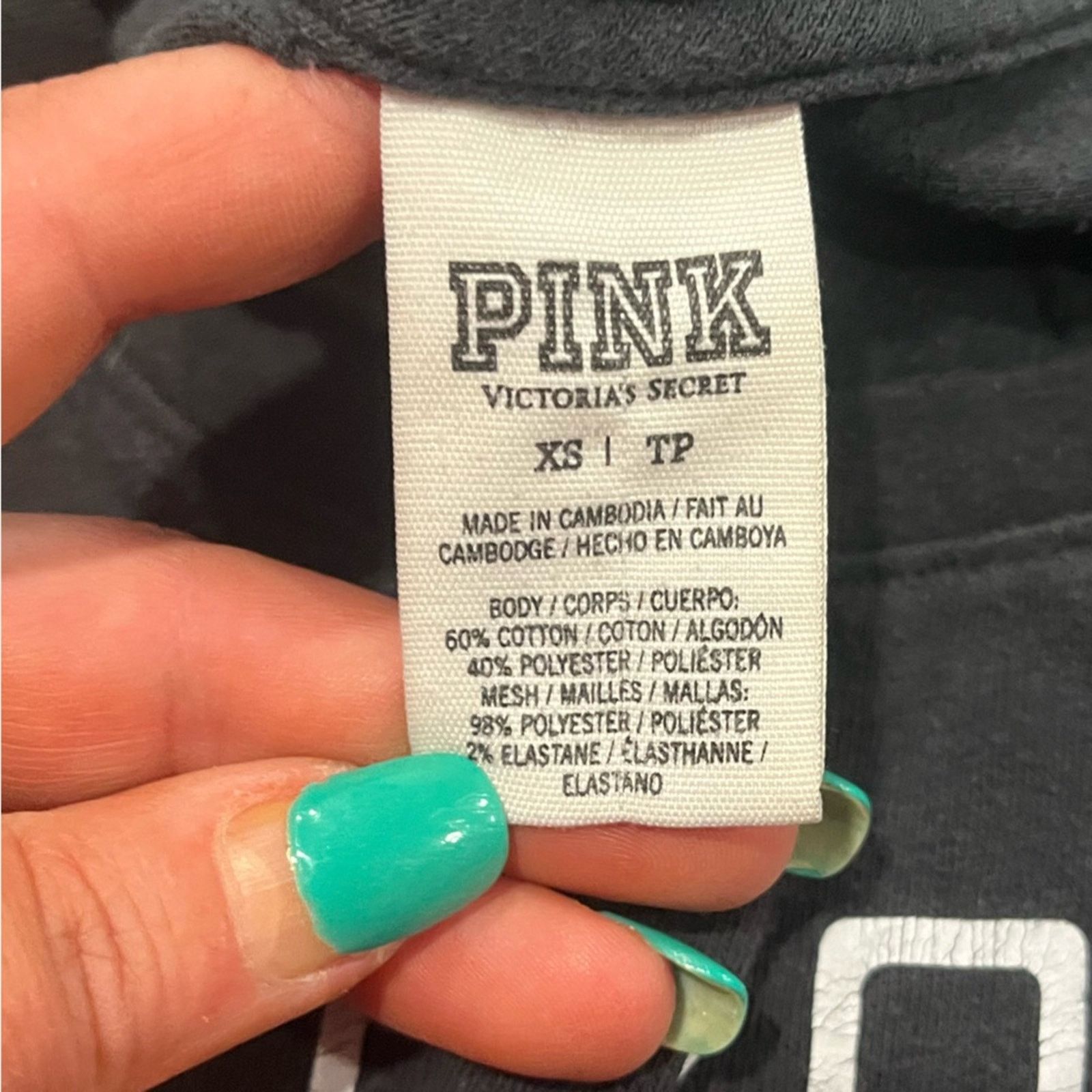 Victoria's Secret Pink Victoria's Secret Sweatshirt Logo Print Long Sleeve Size XS / US 0-2 / IT 36-38 - 3 Thumbnail