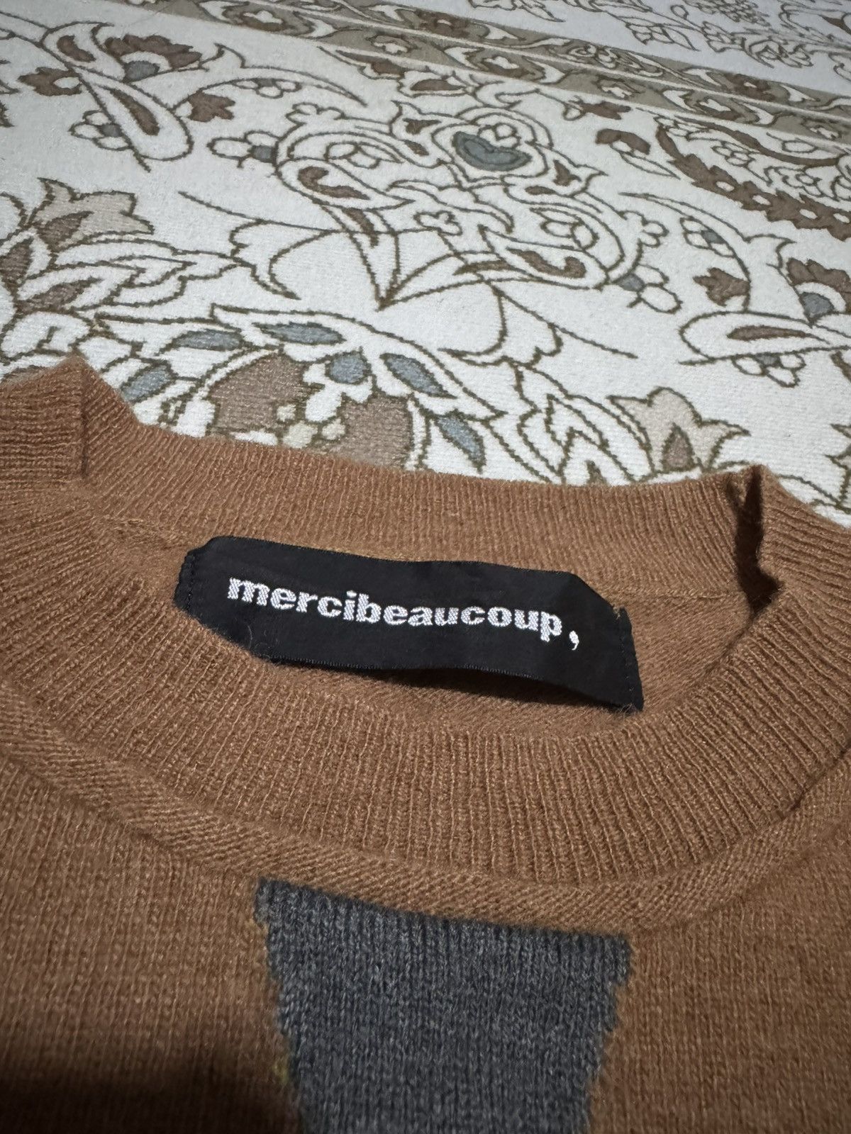 Issey Miyake × Tsumori Chisato × mercibeaucoup OG Issey Miyake Necktie Pullover L/S Sweatshirt Size US L / EU 52-54 / 3 - 5 Thumbnail