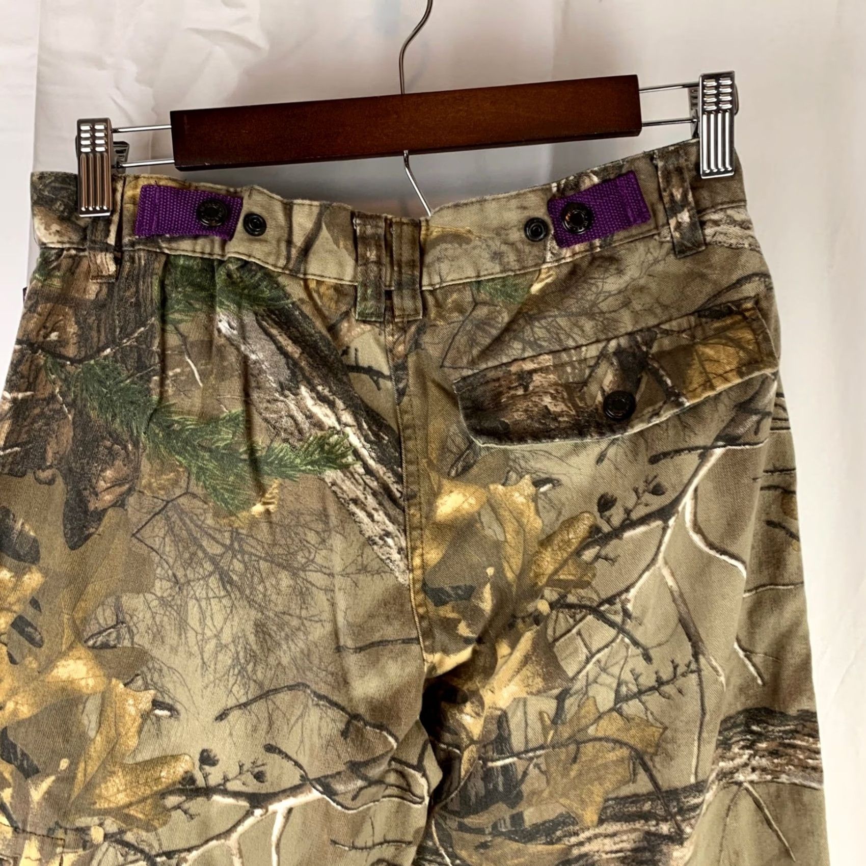 Walls Walls Legend Cargo Pants Womens XS Brown Realtree Camo Adjustable Waist Pant Girls Size 26" / US 2 / IT 38 - 5 Thumbnail