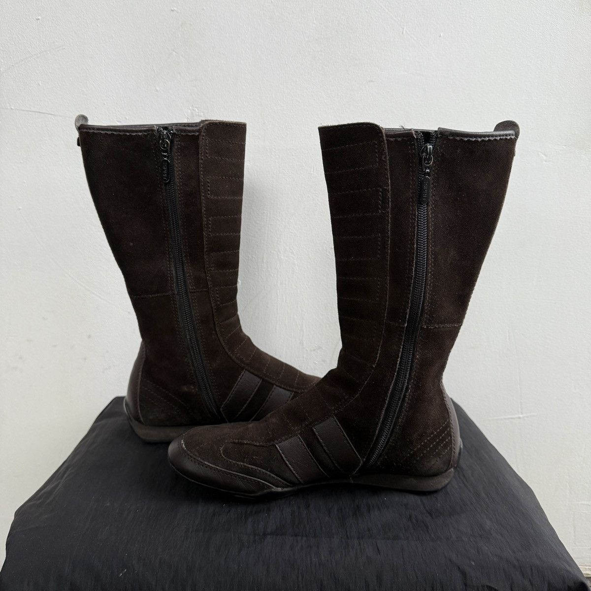 Esprit Esprit Y2K Suede Biker Knee High Boots Size US 6 / IT 36 - 7 Thumbnail